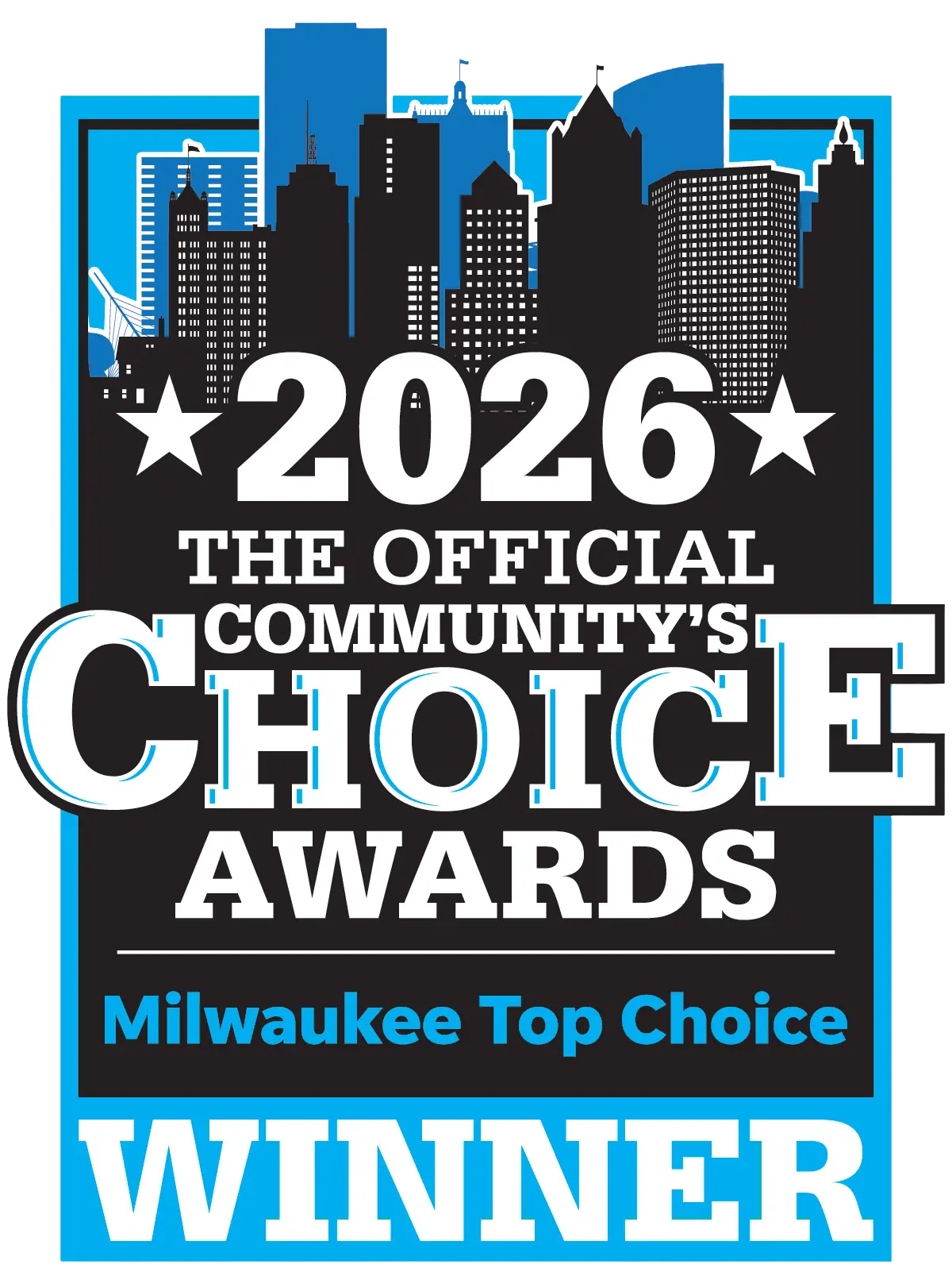 2026 Official Community's Choice Awards - Milwaukee Top Choice Winner