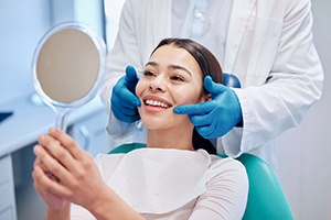 a patient during a dental appointment